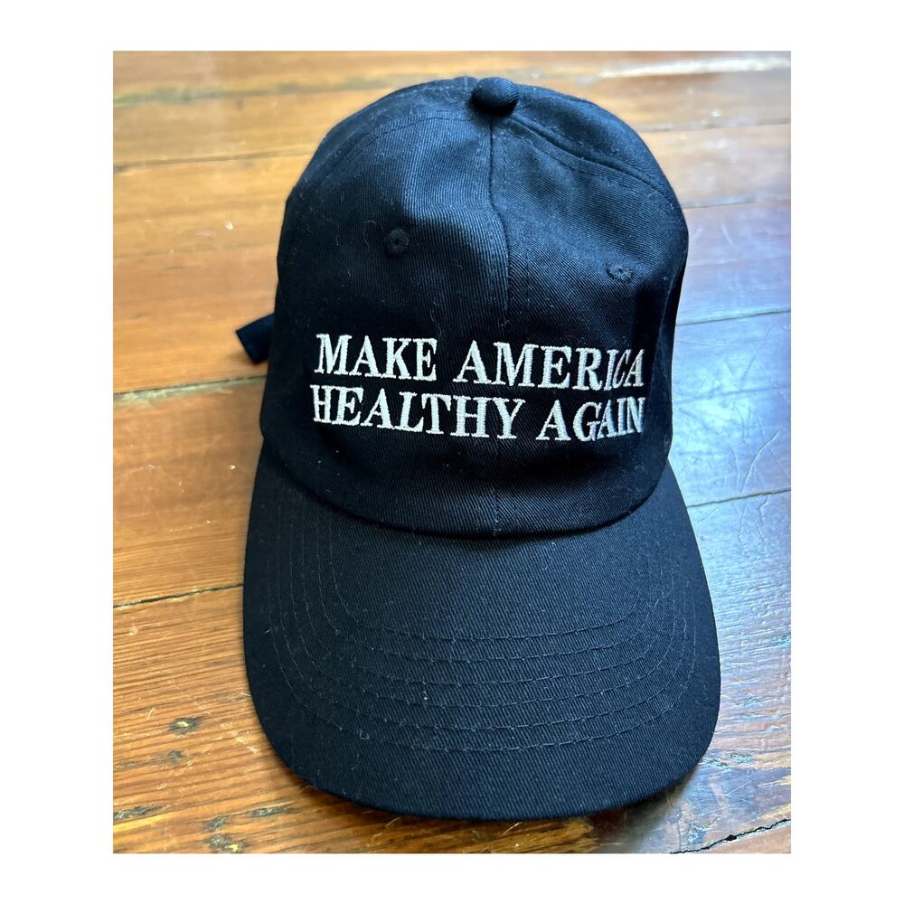 Black Make America Healthy Again Hat MAHA Robert Kennedy Baseball Cap